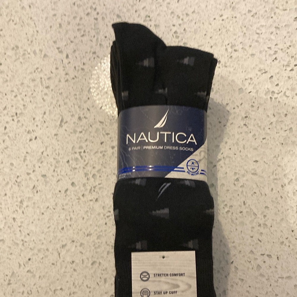 Nautica Black Dress Socks